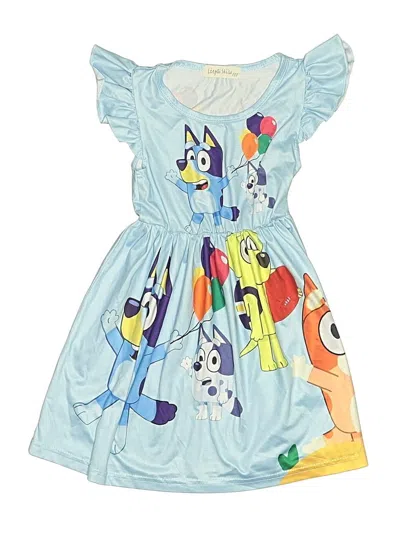 Pre-owned Assorted Brands Kids' Dress In Blue