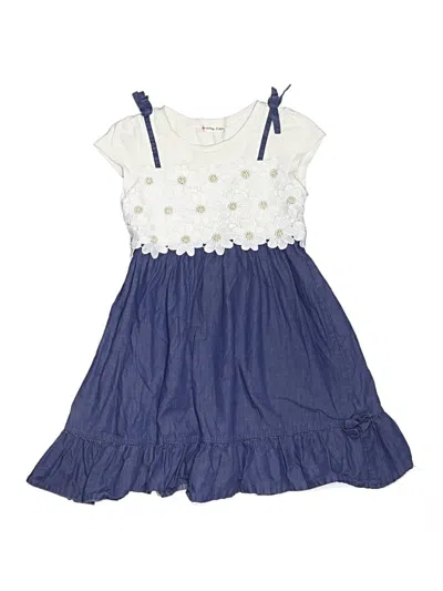 Pre-owned Assorted Brands Kids' Dress In Blue