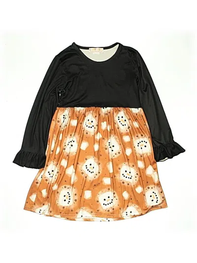 Pre-owned Assorted Brands Kids' Dress In Brown