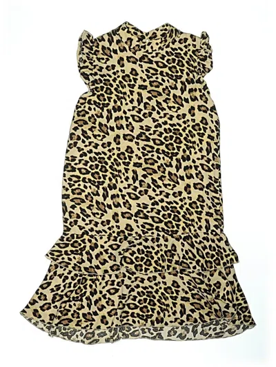 Pre-owned Assorted Brands Kids' Dress In Brown