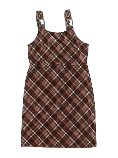 Pre-owned Assorted Brands Kids' Dress In Brown