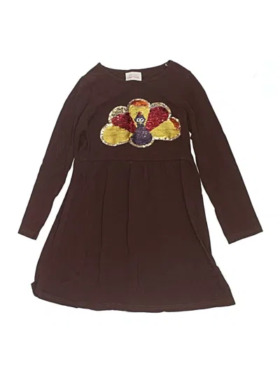 Pre-owned Assorted Brands Kids' Dress In Brown
