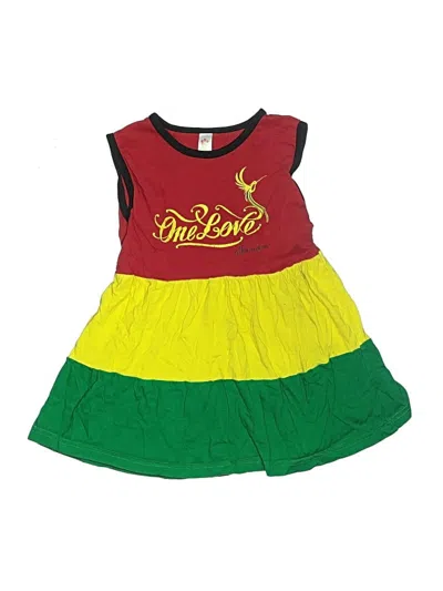 Pre-owned Assorted Brands Kids' Dress In Burgundy