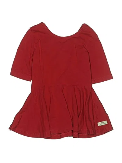 Pre-owned Assorted Brands Kids' Dress In Burgundy