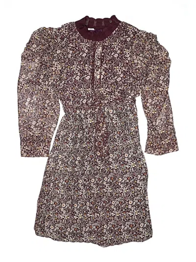 Pre-owned Assorted Brands Kids' Dress In Burgundy