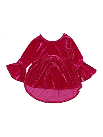 Pre-owned Assorted Brands Kids' Dress In Burgundy