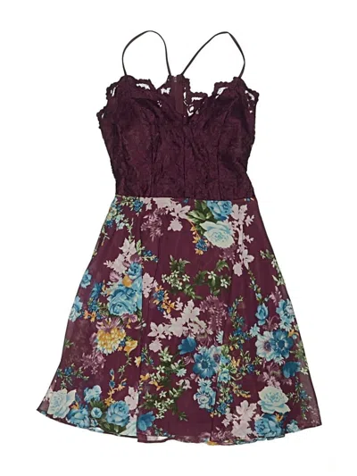 Pre-owned Assorted Brands Babies' Dress In Burgundy