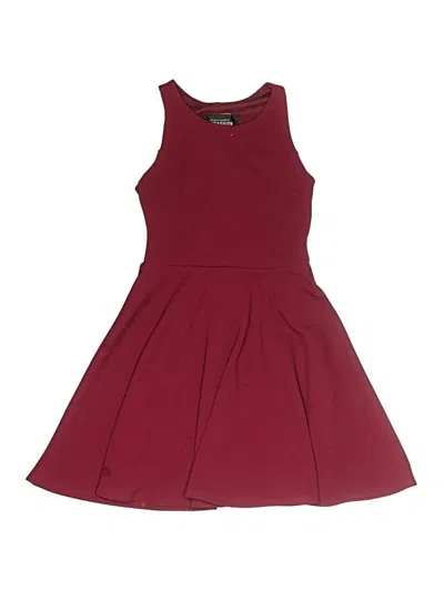 Pre-owned Assorted Brands Kids' Dress In Burgundy