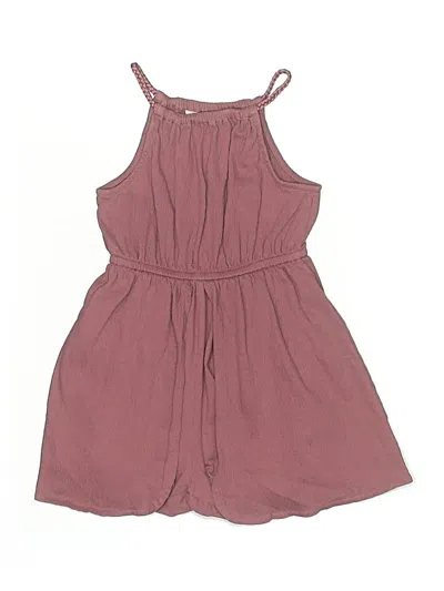 Pre-owned Assorted Brands Kids' Dress In Burgundy
