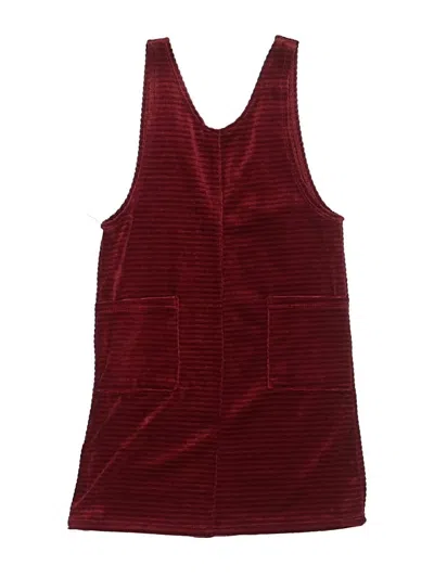 Pre-owned Assorted Brands Kids' Dress In Burgundy