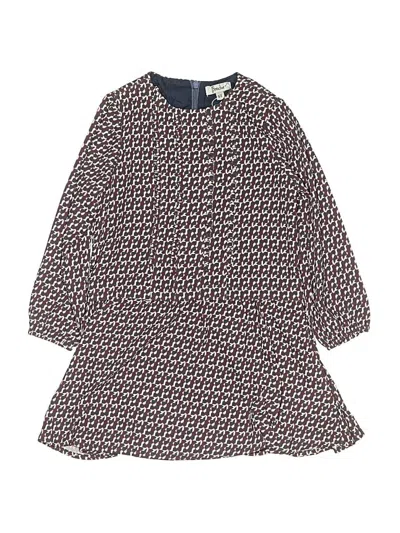 Pre-owned Assorted Brands Kids' Dress In Burgundy