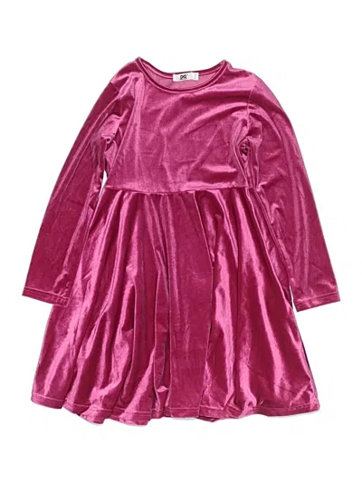 Pre-owned Assorted Brands Kids' Dress In Burgundy