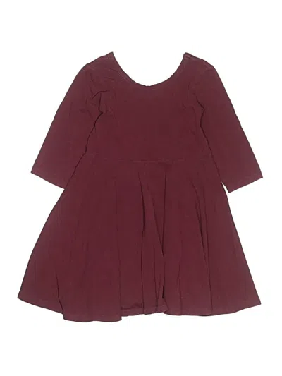 Pre-owned Assorted Brands Kids' Dress In Burgundy