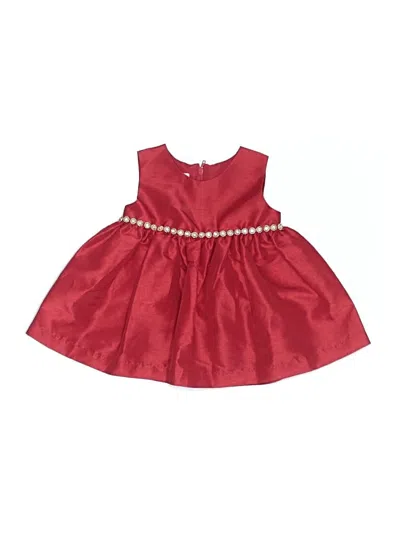 Pre-owned Assorted Brands Babies' Dress In Burgundy