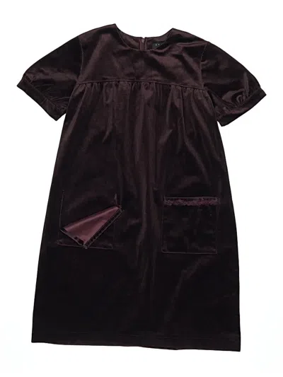 Pre-owned Assorted Brands Kids' Dress In Burgundy
