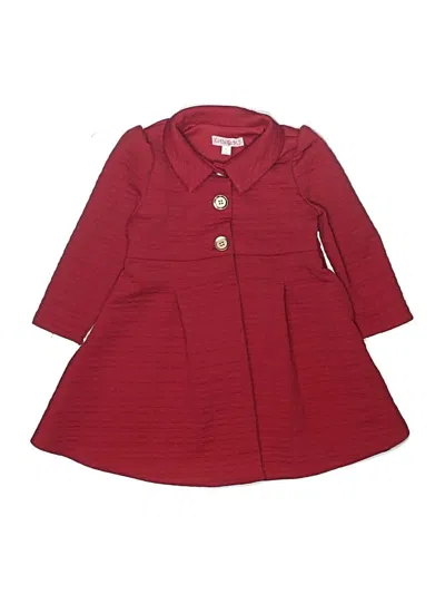 Pre-owned Assorted Brands Kids' Dress In Burgundy