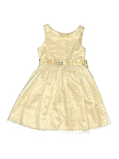 Pre-owned Assorted Brands Kids' Dress In Gold