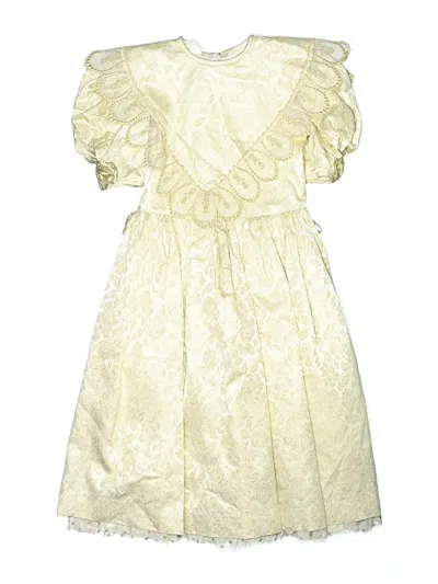 Pre-owned Assorted Brands Kids' Dress In Gold