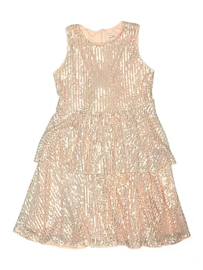 Pre-owned Assorted Brands Kids' Dress In Gold