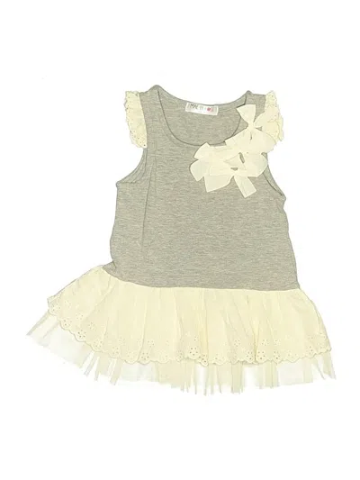 Pre-owned Assorted Brands Kids' Dress In Gray