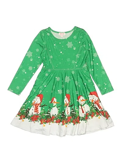 Pre-owned Assorted Brands Kids' Dress In Green