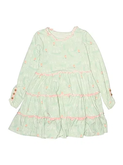 Pre-owned Assorted Brands Kids' Dress In Green