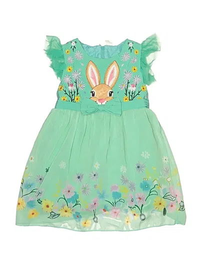 Pre-owned Assorted Brands Kids' Dress In Green