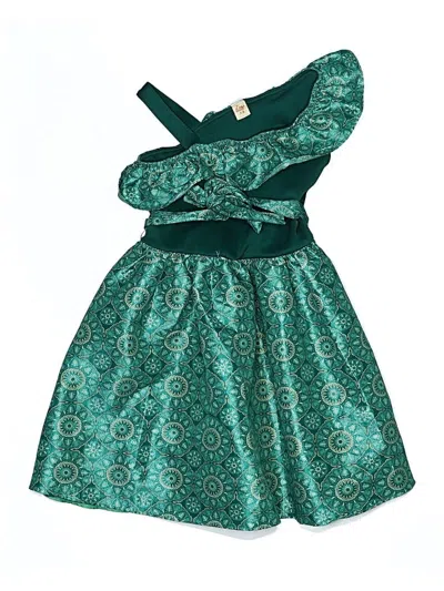 Pre-owned Assorted Brands Kids' Dress In Green