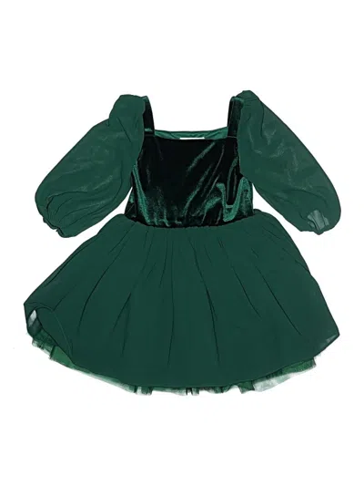 Pre-owned Assorted Brands Kids' Dress In Green