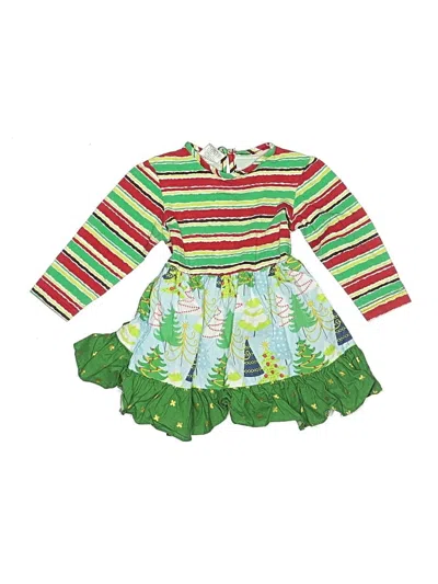 Pre-owned Assorted Brands Kids' Dress In Green