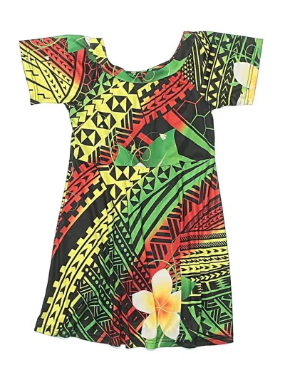 Pre-owned Assorted Brands Kids' Dress In Green