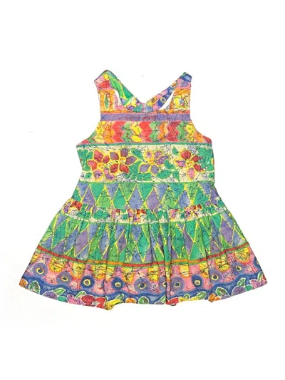 Pre-owned Assorted Brands Kids' Dress In Green