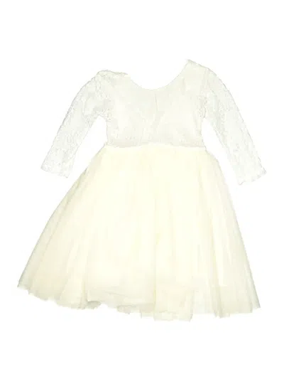 Pre-owned Assorted Brands Kids' Dress In Ivory