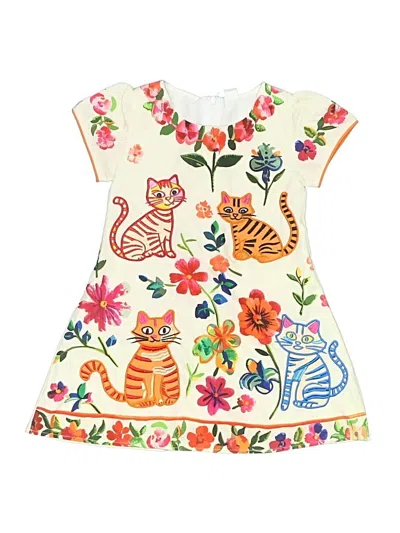 Pre-owned Assorted Brands Kids' Dress In Ivory