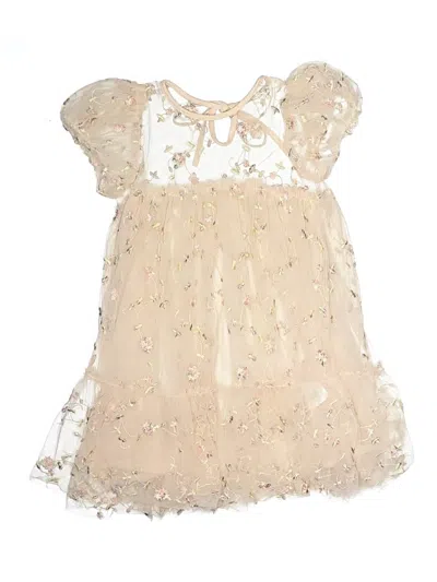 Pre-owned Assorted Brands Kids' Dress In Ivory