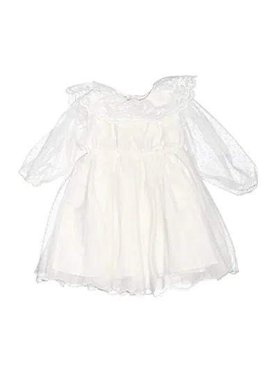 Pre-owned Assorted Brands Kids' Dress In Ivory