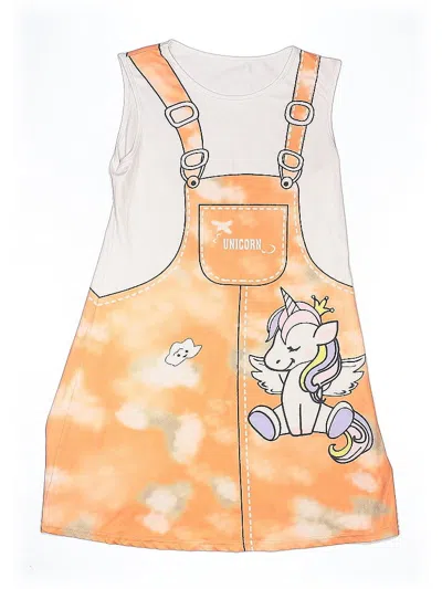 Pre-owned Assorted Brands Kids' Dress In Orange