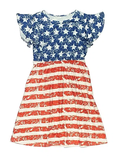 Pre-owned Assorted Brands Kids' Dress In Orange