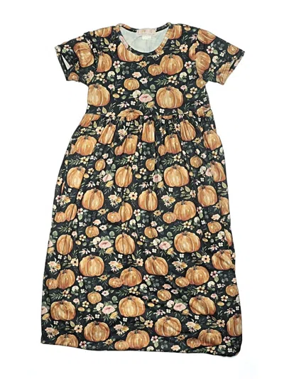 Pre-owned Assorted Brands Kids' Dress In Orange