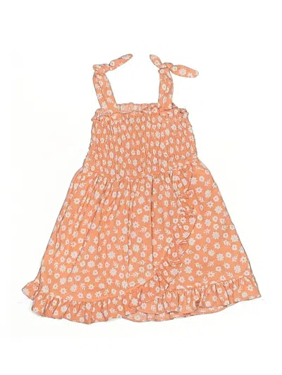 Pre-owned Assorted Brands Kids' Dress In Orange