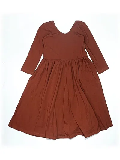 Pre-owned Assorted Brands Kids' Dress In Orange