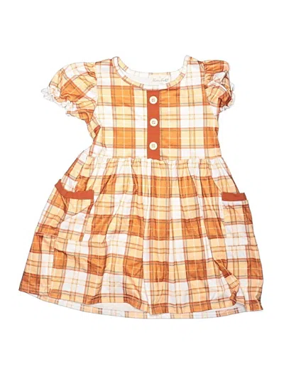 Pre-owned Assorted Brands Kids' Dress In Orange
