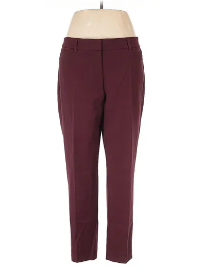 Pre-owned Assorted Brands Dress Pants In Burgundy