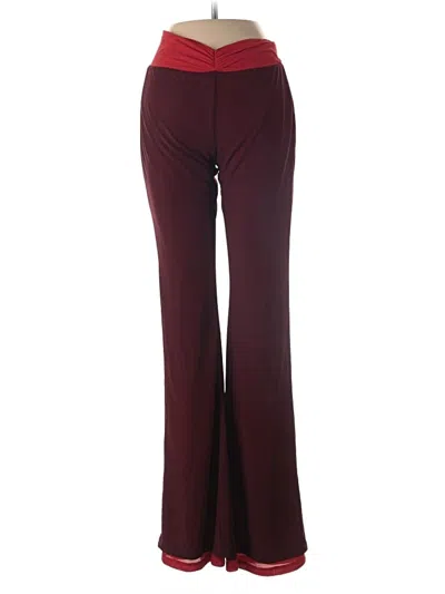 Pre-owned Assorted Brands Dress Pants In Burgundy
