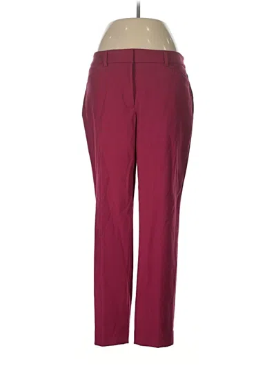 Pre-owned Assorted Brands Dress Pants In Burgundy