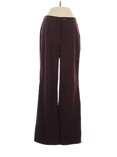 Pre-owned Assorted Brands Dress Pants In Burgundy