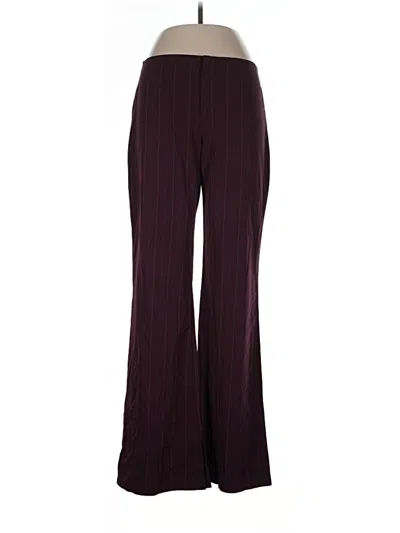 Pre-owned Assorted Brands Dress Pants In Burgundy