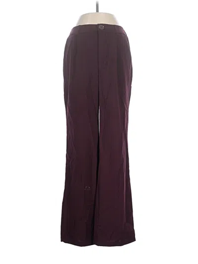 Pre-owned Assorted Brands Dress Pants In Burgundy