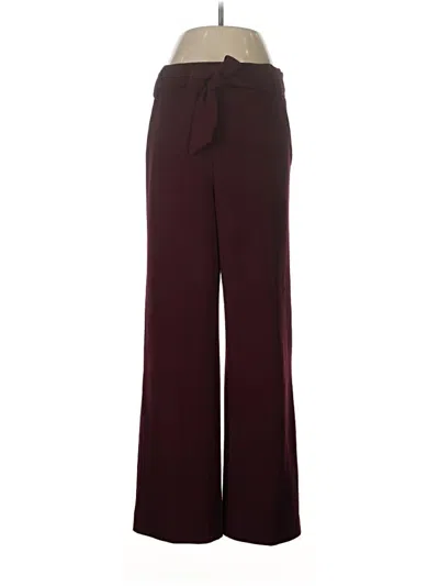 Pre-owned Assorted Brands Dress Pants In Burgundy
