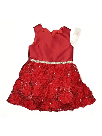 Pre-owned Assorted Brands Kids' Dress In Red